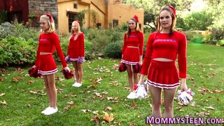 Cheerleader Licks Stepmom