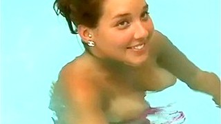 Christina In The Pool