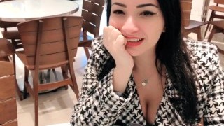 Public Shopping Female Orgasm Interactive Toy Beautiful Face Agony Torture