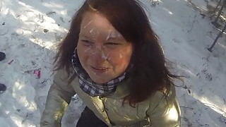 Wytrysk na twarz, W terenie, Rosyjskie