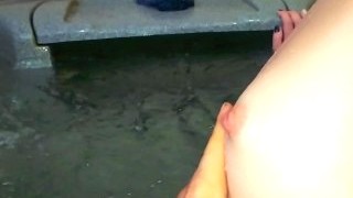 NAKED MOMMY EATS IN THE SAUNA, TWISTS HER ASS AND PUSSY