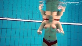 امرأة سمراء, منطقة نظر, حلق الشعر, فردي, تحت الماء