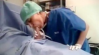 Nurse Latex Glove Blowjob Cum