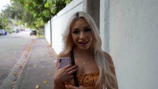 Blonde Babe Accepts Cash For Sex