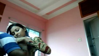 Real Dark Haired Indian Whorish GF Bows And Sucks Strong Delicious Cock