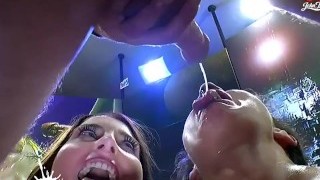 Friends Lia And Tara Like To Share Everything Even Men - GGG Orgy