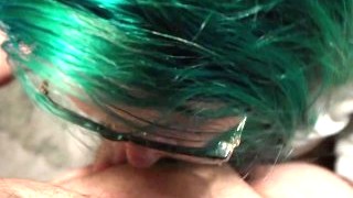 Nerdy Teen Gets Cum On Her Face And Glasses