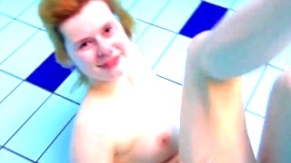 Big Tits Teen Lucie In The Pool