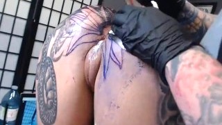 Darcy Diamond Gets Her Asshole Tattooed By Trevor Whelen For 4.5 Hours - Infected (Intro) Sickick