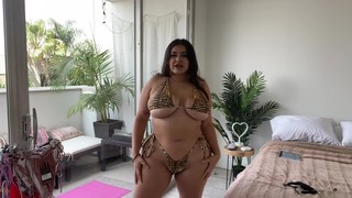 Curvy Girl Bikini Try On