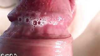 ASMR Extremely Super Close Up Blowjob, HUGE ORAL CREAMPIE