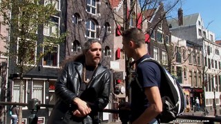 Guy With Tats Showers An Amsterdam Hooker With Cum