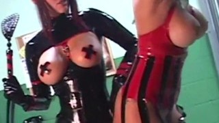 Hot Glossy Gal RubberDoll Cages Busty Sex Megan Jones!