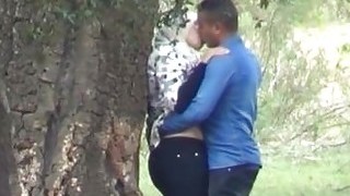 Arab Couples In Public Park