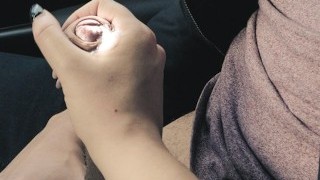 Teasing Him In The Car Made His Cock Explode - 4K