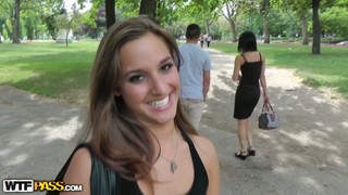 Beautiful Teen Seduced And Fucked In A Budapest Park In POV