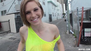 Ella Woods Plays With Her Pussy Before Being Fucked In POV