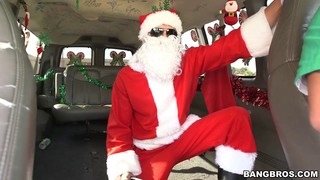 A Bad Girl Gets Fucked By Santa In The Back Of A Van