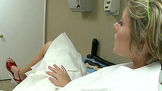 Busty Blonde Minx Gets Nailed During A Gynecologist Exam