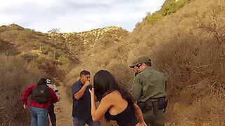 Mexican Immigrant Gets Fucked Outdoors By The Border Police