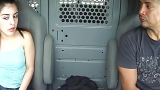 Little Teenage Bimbo Gets Molested In The Back Of Van