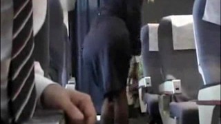 Sexy Stewardess Does Blowjob Passenger
