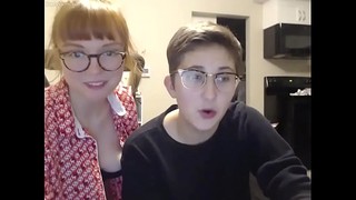 Nerdy Girl Decides To Call Her New Lesbian Friend For Amazing Sex