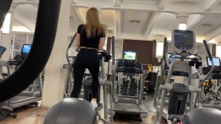 Quick Fuck In The Gym. Risky Public Sex With Californiababe.