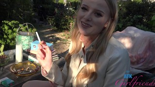 HD POV Video Of Blonde Paris White Being Fingered In The Car