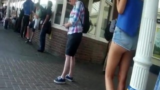 Sexy Ass And Butt Cheeks In Shorts