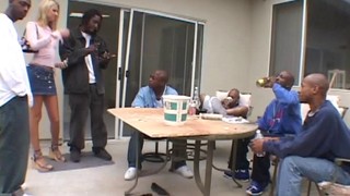 Hot Big Black Cocks Fuck A White Shaved Pussy Hardcore In Gangbang