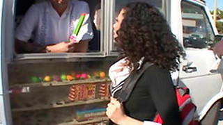A Slutty Latina Teen Gets Fucked In The Back Of A Food Truck