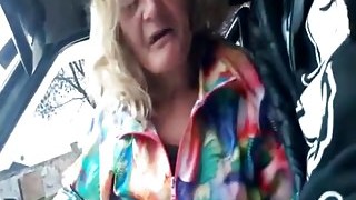 Old Granny Gets Picked Up To Suck Some Dick
