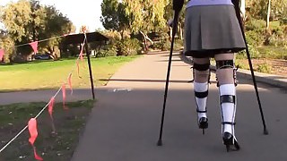 Knee Socks Crutching Legbrace.mp4