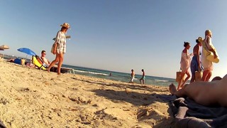 Playa, CFNM, Nudista