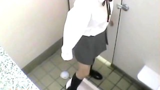 Masturbation Hidden Cam Action From Teen In School Toilet