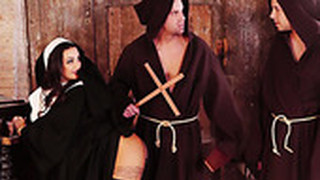 Seductive Sinful Nun Susy Gala Is Fucked By Two Horny Monks