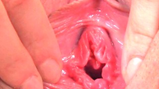Cute Nympho Is Gaping Spread Slit In Close Up And Having Org
