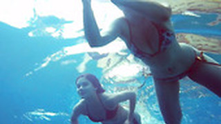 Underwater Strip Tease By Naughty Babe Marusia And Her Pretty Girlfriend