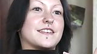 Marina With Nose Piercing And Tattoos Masturbation