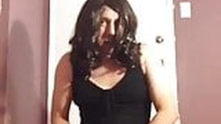 Lisa Lust Wearing A Black Dress