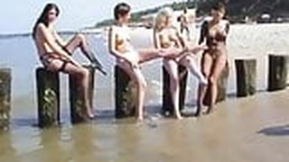 Gatinhas, Praia, Caseiro, Ao ar livre, Meia calça, Pornô polonês, Meias