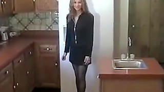 Sexy Housewife Is Wildly Fucking On The Kitchen With Her Boyfriend