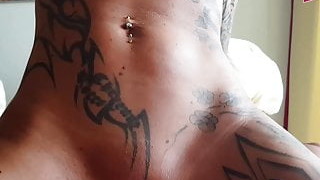 German Mature Tattoo Milf POV Blowjob With Glasses Big Tits
