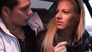 Bitch STOP  Smoking Hot Blonde In Car Action