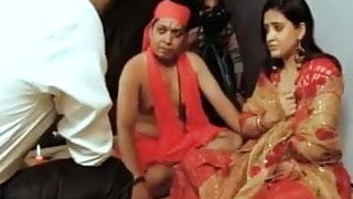 Cute And Shy Indian Lady Enjoying With Indian Baba